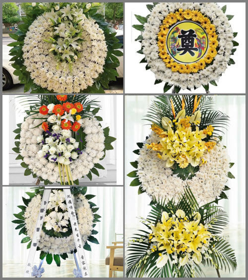 福建漳州平和县坂仔镇心田村花圈速递