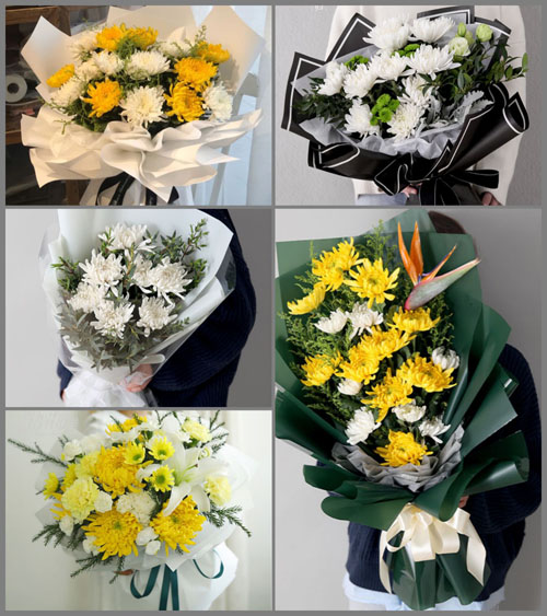 福建漳州平和县坂仔镇心田村白事花束代送